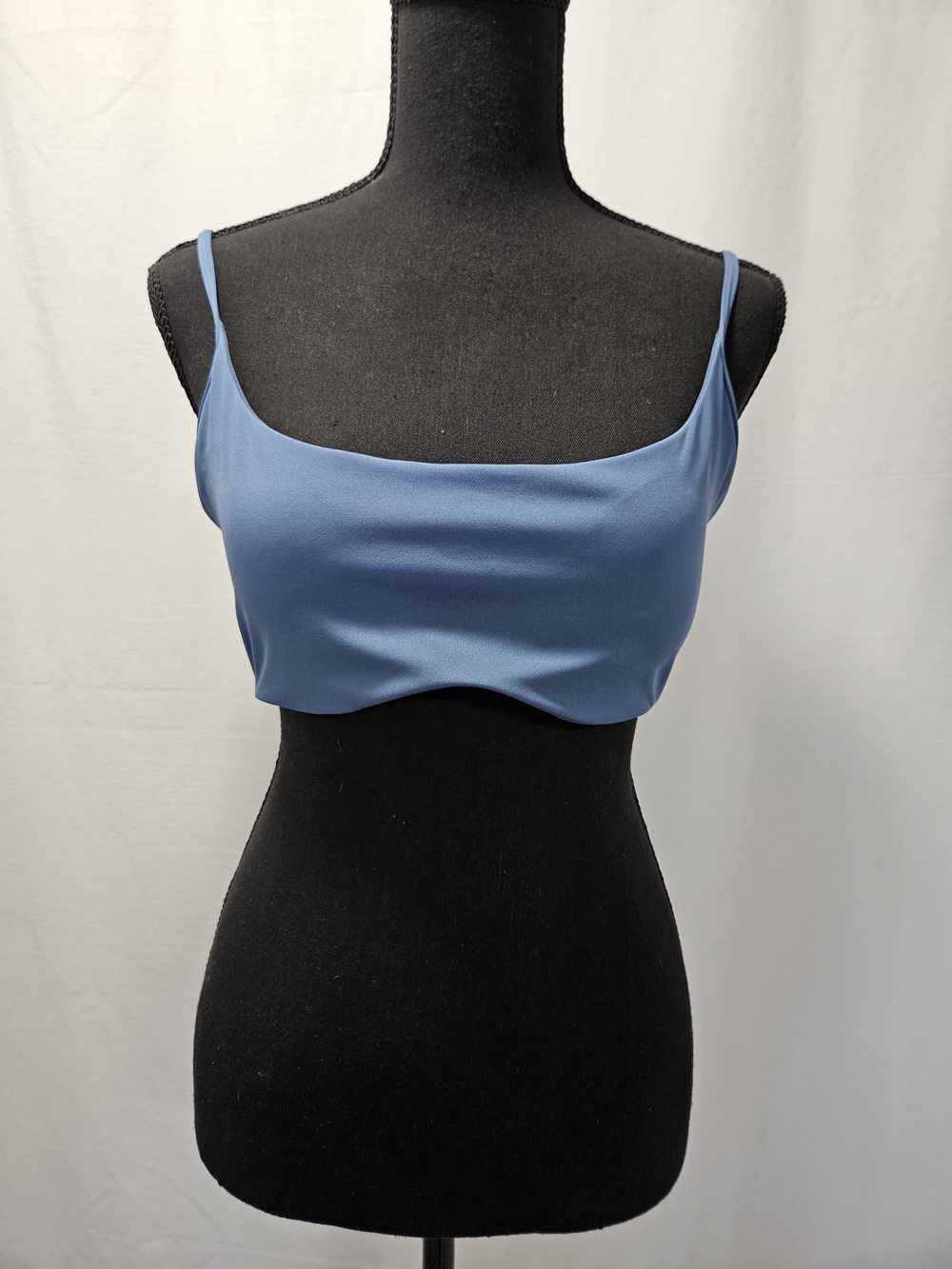 Fabletics Blue Adjustable Strap Sports Bra Size L